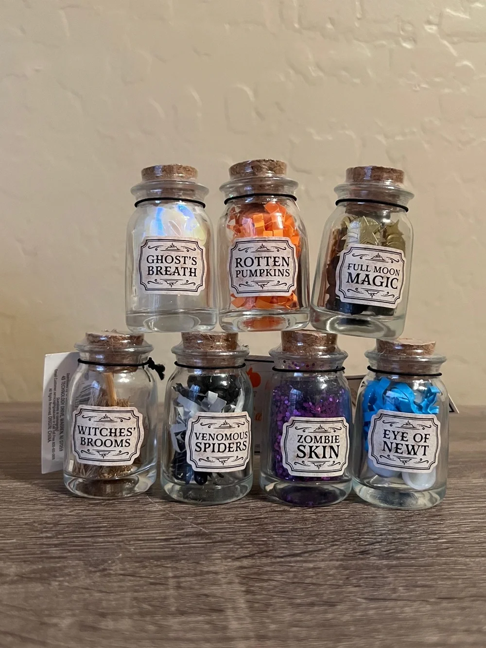 Target Bullseye Halloween Glass Potion Bottles NWT